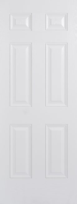 LPD External GRP White Colonial 6 Panel Door