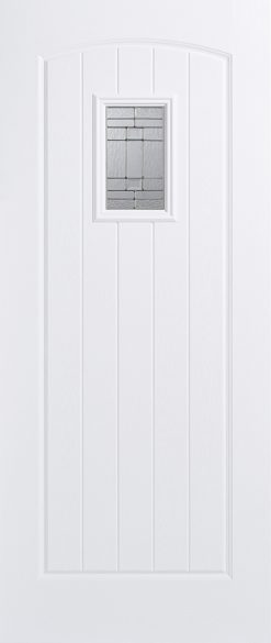 LPD External GRP White Cottage Glazed Door