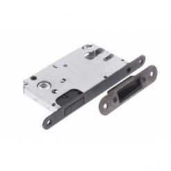 Atlantic Handles Italian Magnetic Euro Profile Sash Lock with Adjustable Strike Plate in a Bronze Finish