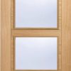 LPD Internal Oak Vancouver 4 Light Clear Glazed Fire Door