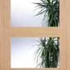 LPD Internal Oak Contemporary 4 Light Clear Glazed Door