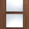 LPD Internal Walnut Vancouver 4 Light Clear Glazed Door