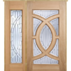MODA Doors External Majestic Oak IG Zinc Glazed Entrance Door with 1 Sidelight & Door Frame