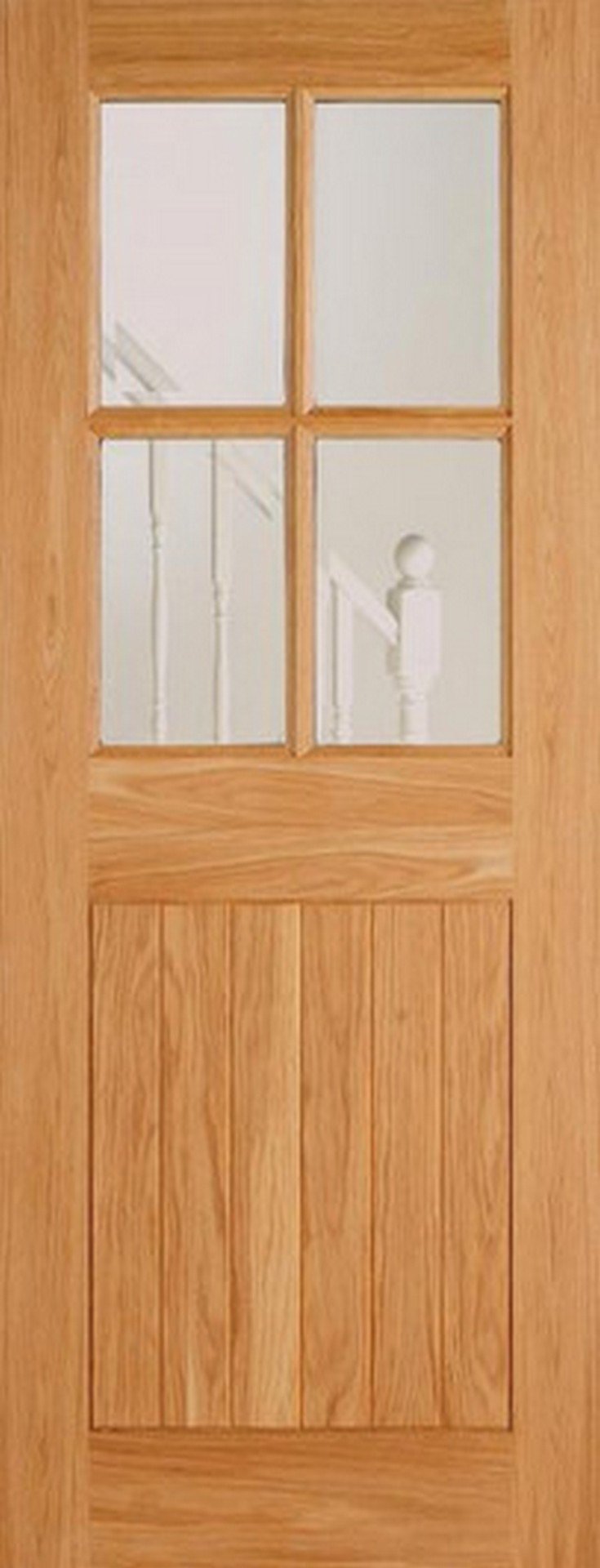 LPD External Oak 4 Light Glazed Cottage Style Door