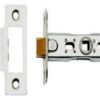 Atlantic Handles 2.5" Bolt Through Tubular Latch in a Satin Stainless Steel Finish