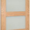 Deanta Doors Internal Coventry Oak Un-Finished Frosted Glass Door