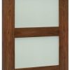 Deanta Doors Internal Coventry Walnut Pre-Finished Frosted Glass Door