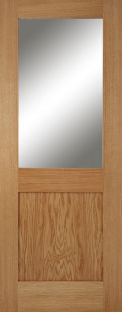 Mendes Internal Oak Marlborough 1 Light Clear Glass Door