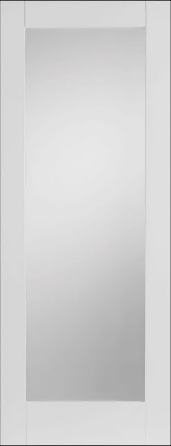 Mendes Internal White Primed Shaker 1 Light Door
