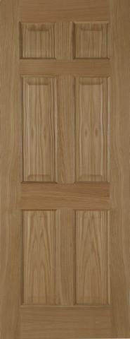 Mendes Internal Oak 6 Panel Door