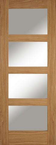 Mendes Internal Oak Contemporary 4 Light Door Mendes Internal Oak Contemporary 4 Light Door