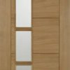 Mendes Internal Pre-Finished Oak Iseo Offset 4 Light Deluxe Fire Door