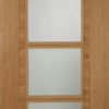 Mendes Internal Pre-Finished Oak Iseo 4 Light Semi Solid Fire Door