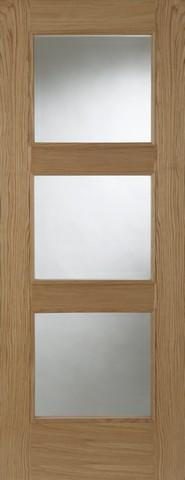 Mendes Internal Pre-Finished Oak Madrid 3 Light Door