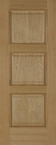 Mendes Internal Pre-Finished Oak Madrid 3 Panel Door
