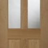 Mendes Internal Oak Oxford 2 Light Fire Door