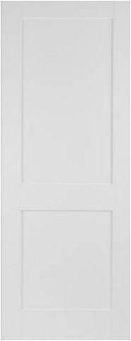 Mendes Internal White Primed Shaker 2 Panel Door