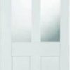 Mendes Internal White Primed Shaker 2 Panel 2 Light Door