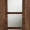 Mendes Internal Pre-Finished Walnut Iseo 4 Light Semi-Solid Fire Door