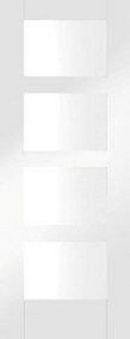 Mendes Internal White Primed Contemporary 4 Light Door Mendes Internal White Primed Contemporary 4 Light Door