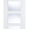 LPD Internal Vancouver White 4 Light Clear Glass Door
