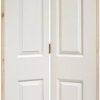 LPD Internal Bi-fold Textured 6 Panel White Square Top Door