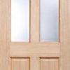 LPD Internal Oak Richmond with Clear Bevelled Glass Non-Raised Mouldings Door