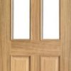 LPD Internal Oak Richmond Raised Mouldings with Clear Bevelled Glass Door