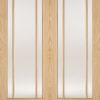 LPD Internal Oak Lincoln Clear Glazed Door Pair
