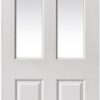 JB Kind Internal White Canterbury Smooth 2 Light Door