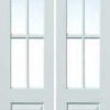 JB Kind Internal White Classique Grained 6 Light Door Pair