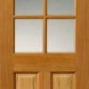 JB Kind Internal Oak Dean Pre-Finished Glazed Door