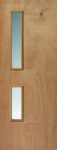 JB Kind Internal Ply Flush 2 Glazed Fire Door
