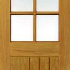 JB Kind Internal Oak Thames Unfinished 6 Light Glazed Door