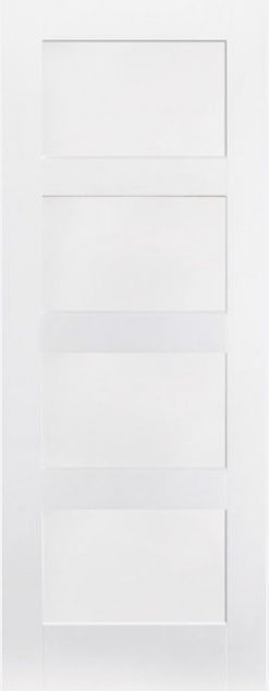LPD Internal Shaker 4 Panel White Primed Door