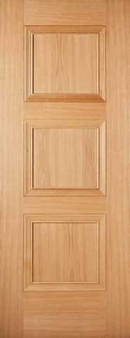 LPD Internal Prefinished Oak Amsterdam 3 Panel Fire Door