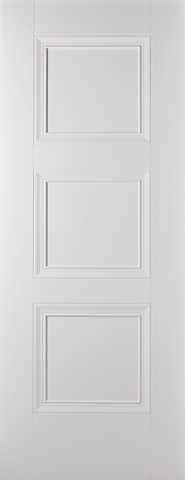 LPD Internal Amsterdam 3 Panel White Primed Door