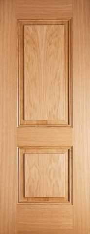 LPD Internal Prefinished Oak Arnhem 2 Panel Fire Door