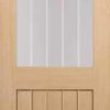 LPD Internal Oak Mexicano 1 Light with Silkscreen Glazed Door