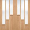 LPD Internal Oak Coventry with Clear Glazed Door Pair