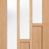 LPD Internal Prefinished Oak Coventry 3 Light Glazed Door