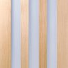 LPD Internal Prefinished Oak Utah 3 Light with Clear Glazed Door