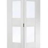 LPD Internal Bifold White Primed Shaker 4 Light Glazed Door