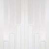 LPD Internal Coventry with Clear Glazed Prime Plus Door Pair
