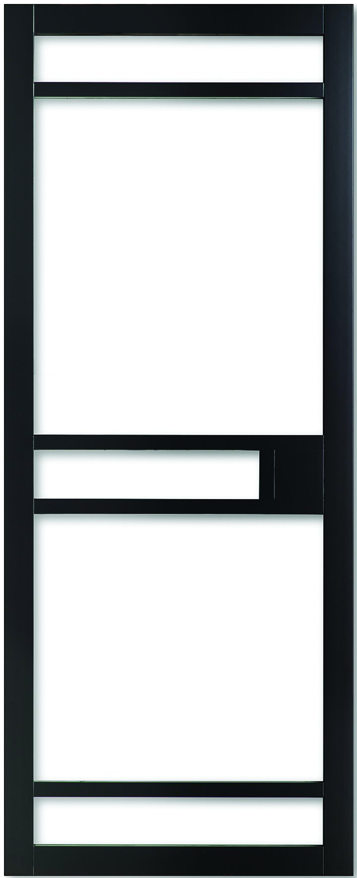 Weekamp Doors Internal Industrial 5 Panel Glazed Black Door with 80mm Stiles