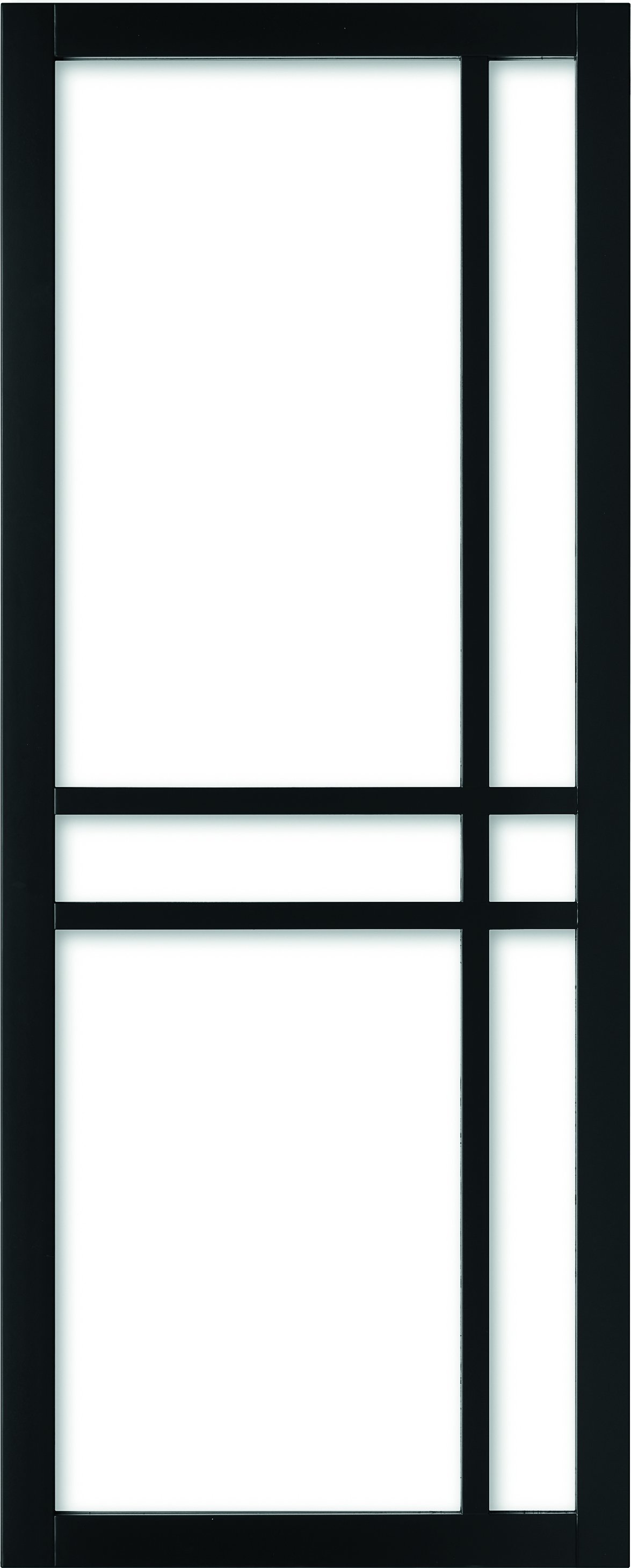 Weekamp Doors Internal Industrial 6 Panel Glazed Black Door with 80mm Stiles