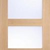 LPD Internal Oak Contemporary 4 Light Frosted Glazed Door