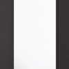 LPD Internal Laminate Black Vancouver Door With Clear Glass