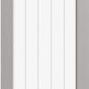 LPD Internal Textured Vertical 5 Panel Grey Moulded Door With Clear Glass