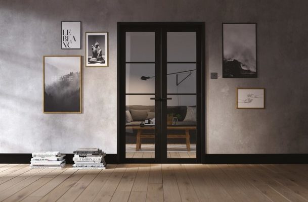 LPD Internal Industrial Style Soho Room Divider with Clear Glass